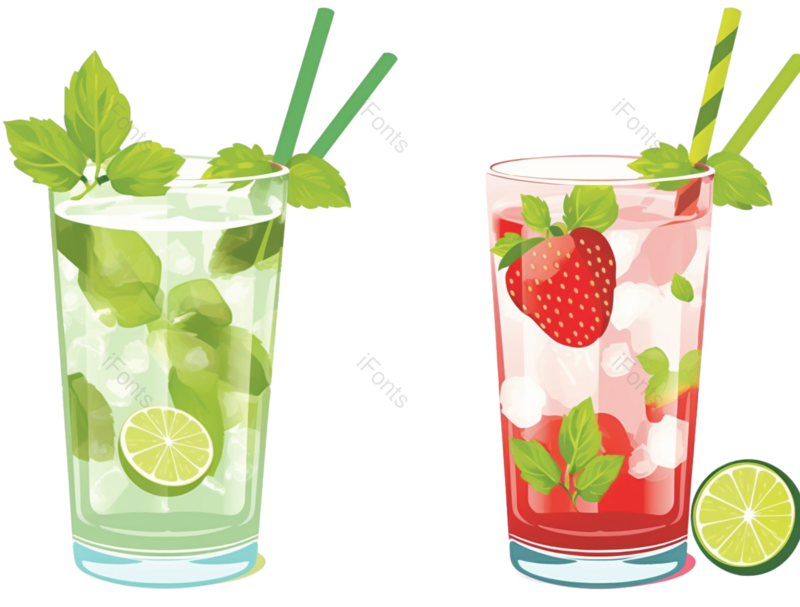 水果图片,设计元素元素,白色背景PNG,冰块免抠素材